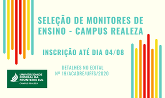 Seleção de Monitores Campus Realeza