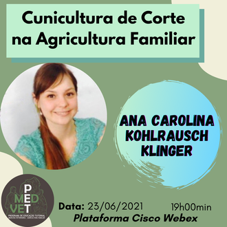 Cartaz de divulgação de palestra sobre Cunicultura de corte 1