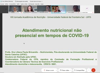 VIII Jornada Acadêmica de Nutrição