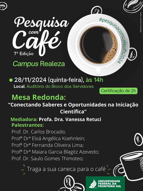 Pesquisa com café - 7ª edição Campus Realeza