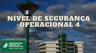 Cartaz com informações NSO 4 Cerro Largo