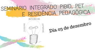 Arte com informações do evento