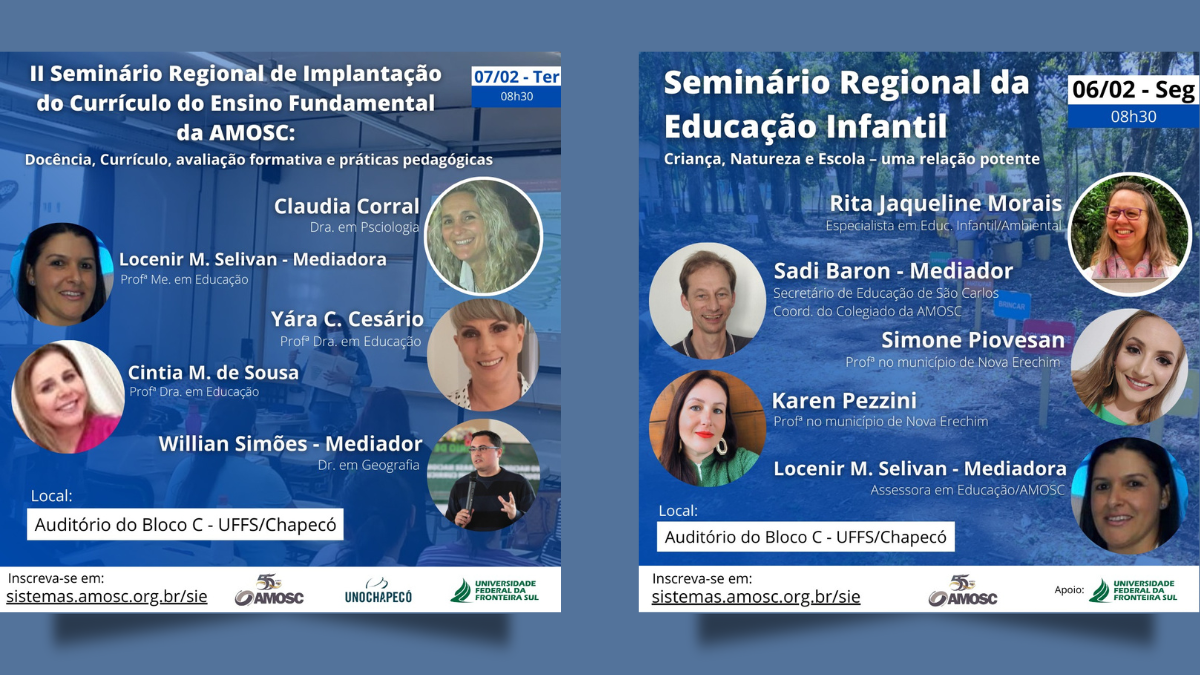 Professores Da Região Da Amosc Participam De Eventos Na UFFS