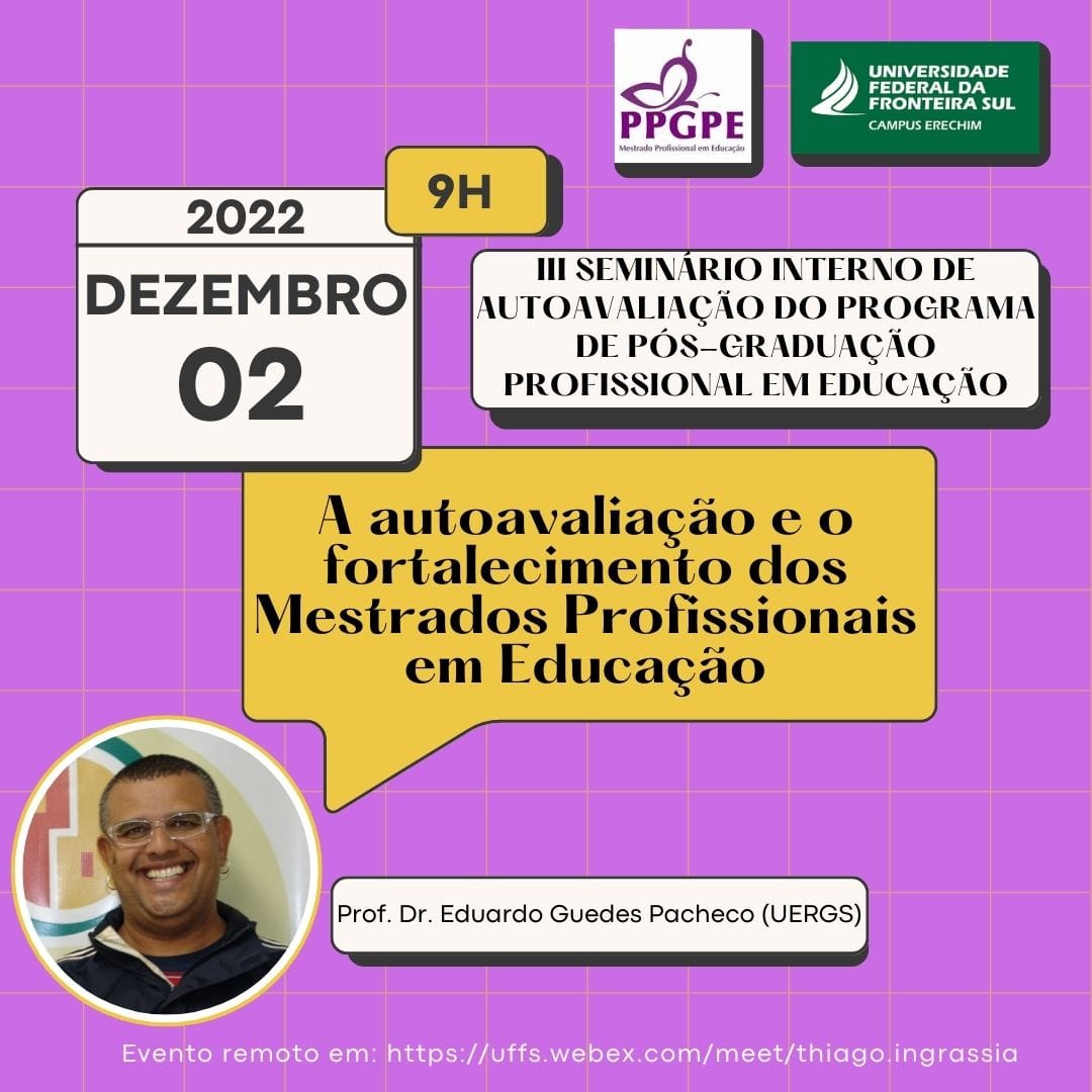 III  Seminário Interno de Autoavaliação do PPGPE 2022