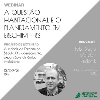 09092021 Webinar discute a questão habitacional e o planejamento em Erechim