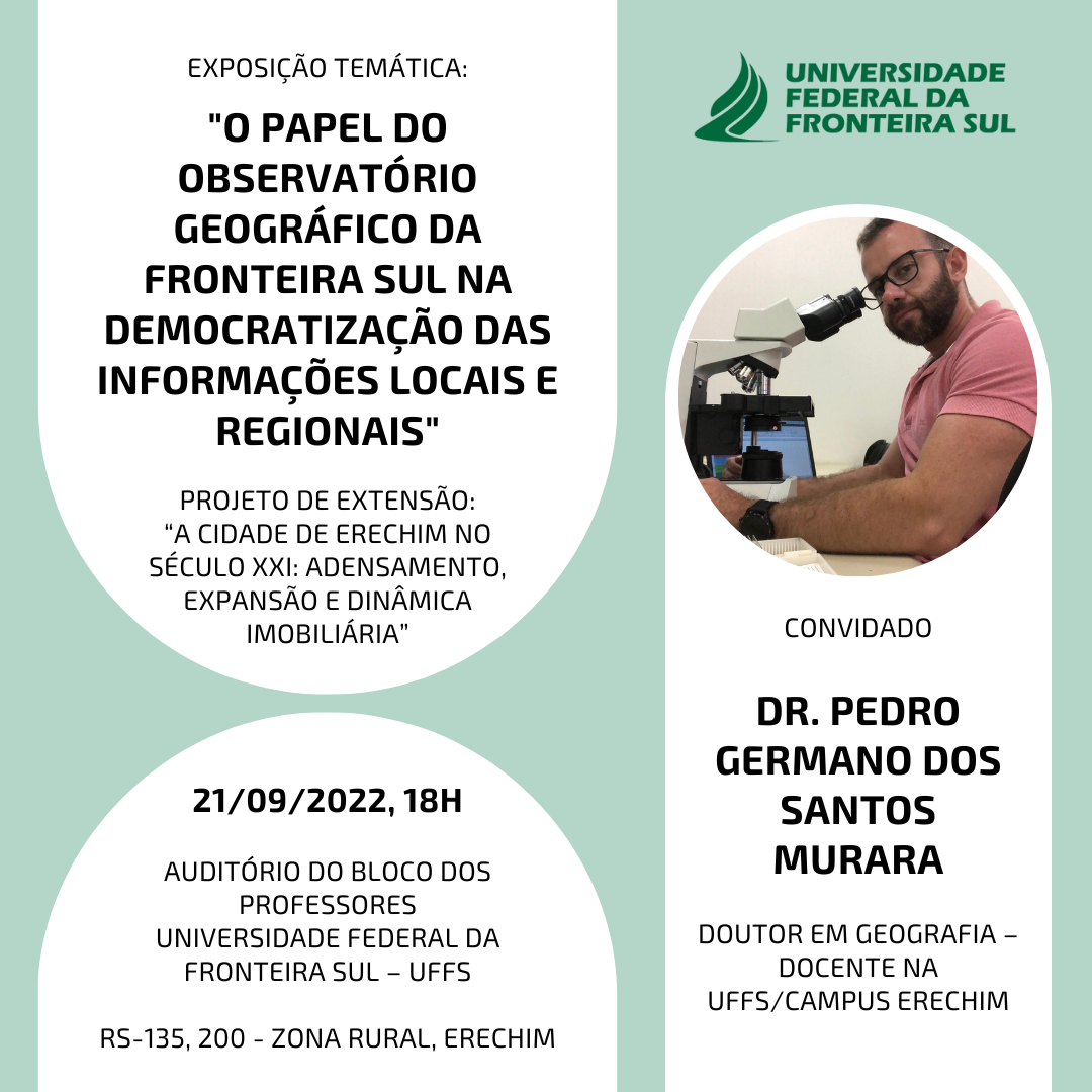 Observat Rio Geogr Fico Da Fronteira Sul Realiza Evento No Dia De