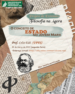 21032022 Curso de Filosofia debate “o conceito de Estado no jovem Marx”