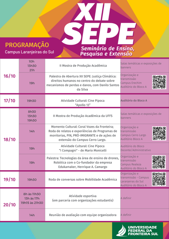 16102023 - Cartaz Programação XII SEPE - Laranjeiras (png)