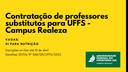 04/04/2022 - Campus Realeza contrata professor substituto da área de Nutrição