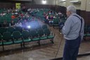 13062018 - Na abertura do evento, Chassot apresentou várias considerações sobre seu livro “Das Disciplinas à Indisciplina” (Ariel Tavares/UFFS)