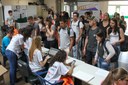 16102018 - Credenciamento de participantes da VIII JIC. Foram 266 inscritos para evento (Ariel Tavares/UFFS)