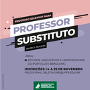 16112022 - Divulgação processo seletivo professor substituto Campus Realeza