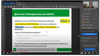 Divulgação de live sobre o segundo semestre letivo de 2021 no Campus Realeza