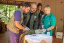 31052023 - Integrantes do projeto auxiliaram na realização de exames em quatis do Parque Nacional do Iguaçu