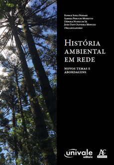 capa do livro com metade uma foto de araucárias e a outra metade fundo preto com o nome dos autores do livro e o título