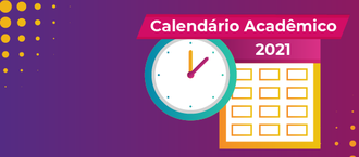 Card com informações calendário acadêmico 2021