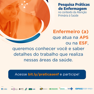 Cartaz com informações sobre pesquisa de enfermagem