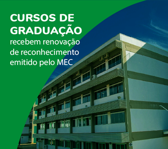 Cartaz com informações renovação cursos de graduação