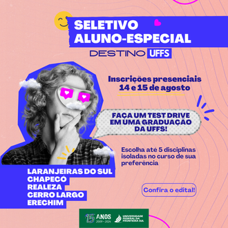 Seletivo aluno-especial 2024/2