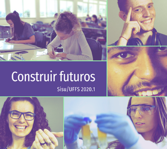 Mosaico com imagens de estudantes da UFFS