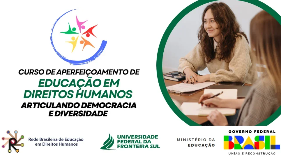 Estão abertas inscrições para Curso de Aperfeiçoamento de Educação em Direitos Humanos