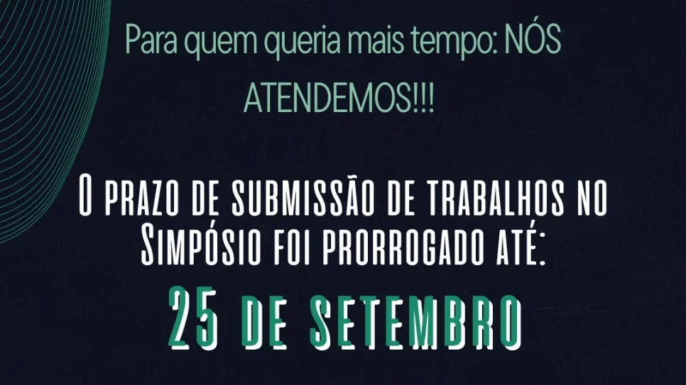 Prorrogado prazo para submissão de trabalhos ao Simpósio em Ciência e Tecnologia Ambiental e Encontro Multidisciplinar em Ciências Ambientais