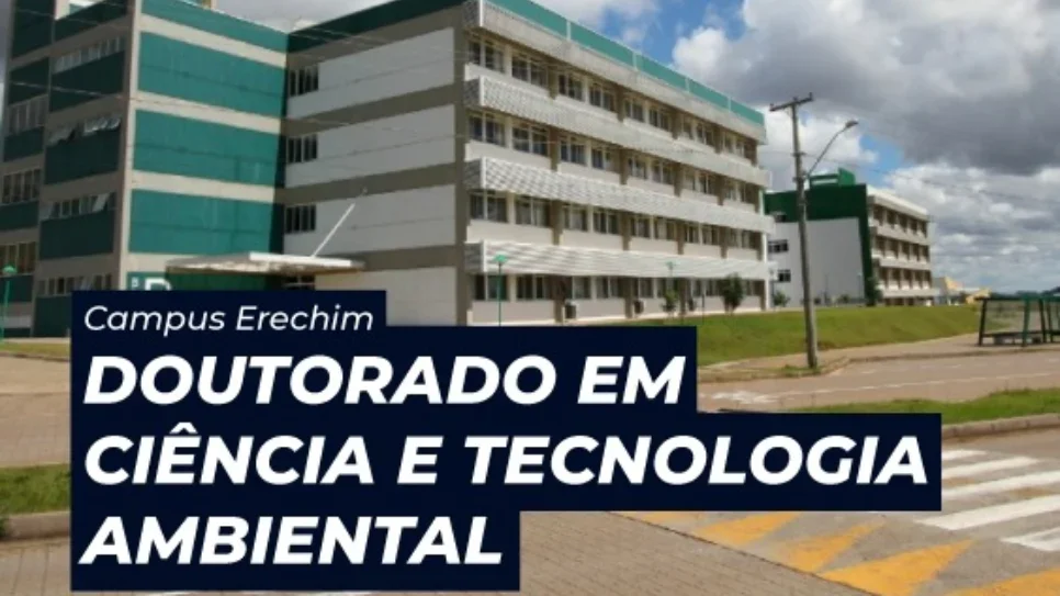 Edital do doutorado em Ciência e Tecnologia Ambiental será publicado em agosto