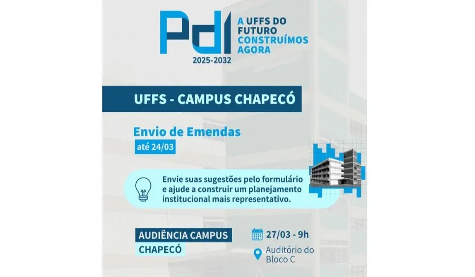 Audiência do PDI 2025-2032 - Campus Chapecó
