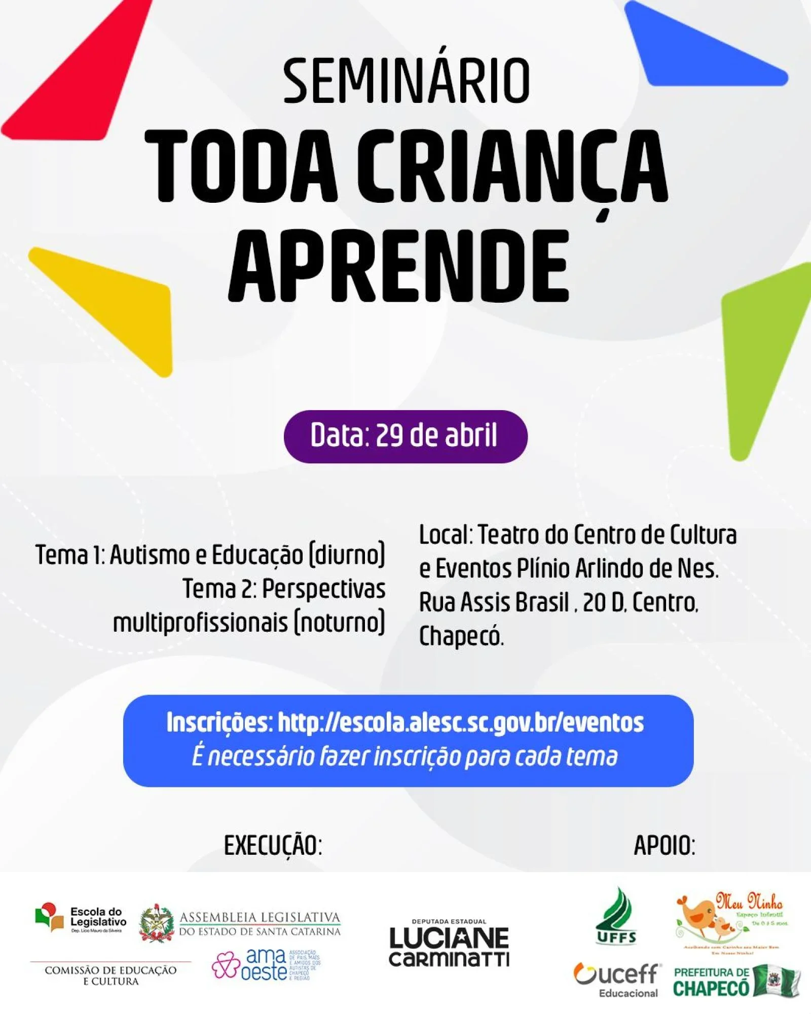 Seminário Toda Criança Aprende