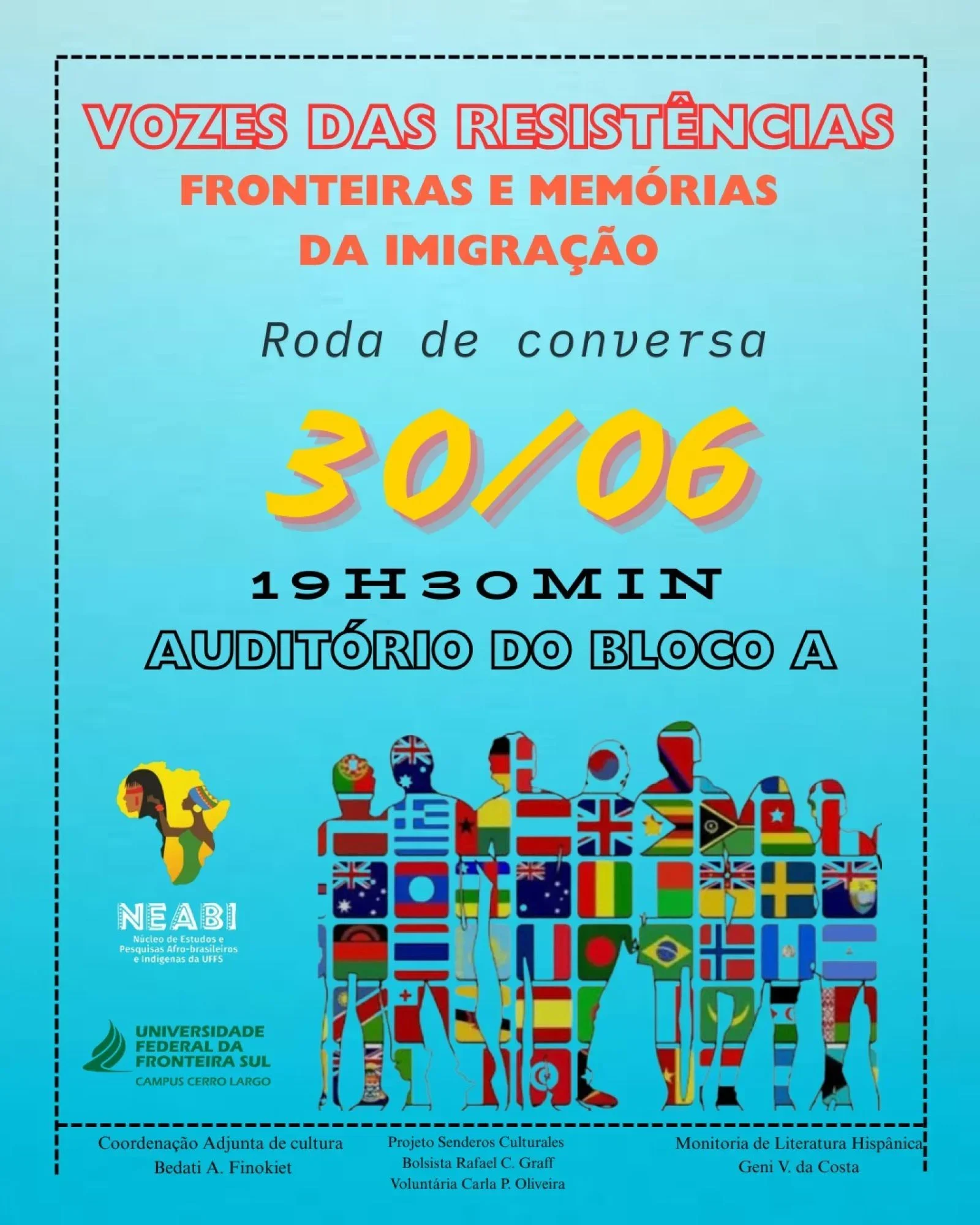Roda de Conversa: Vozes das Resistências - Fronteiras e Memórias da Imigração