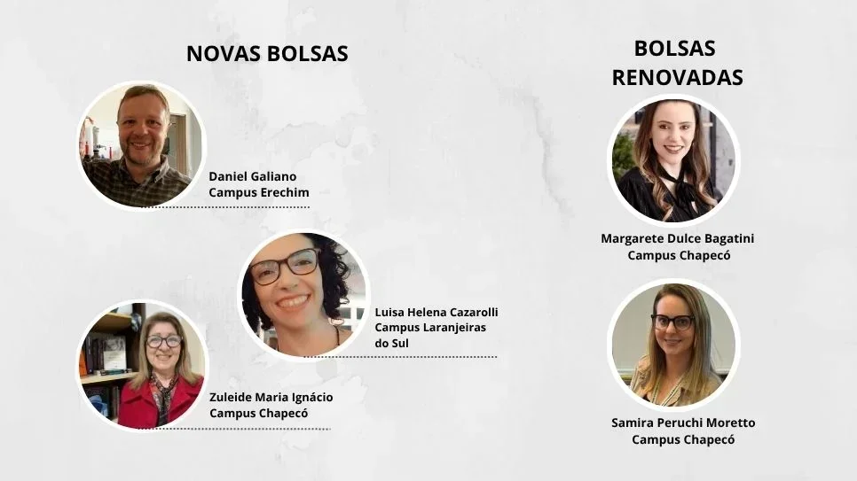 Cinco docentes da UFFS são aprovados na Chamada CNPq n° 18/2024 – Bolsas de Produtividade