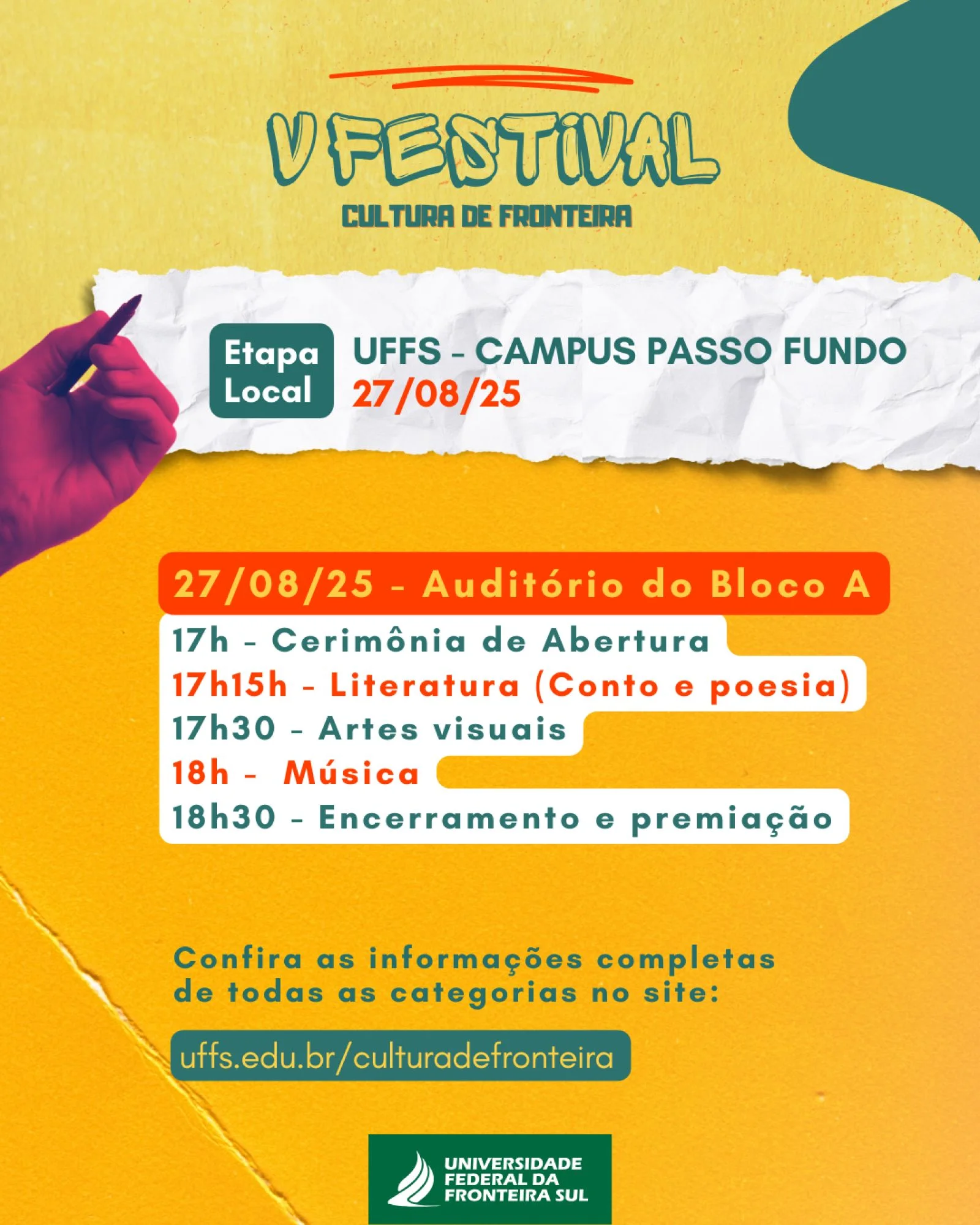 V Festival Cultura de Fronteira - Etapa Passo Fundo