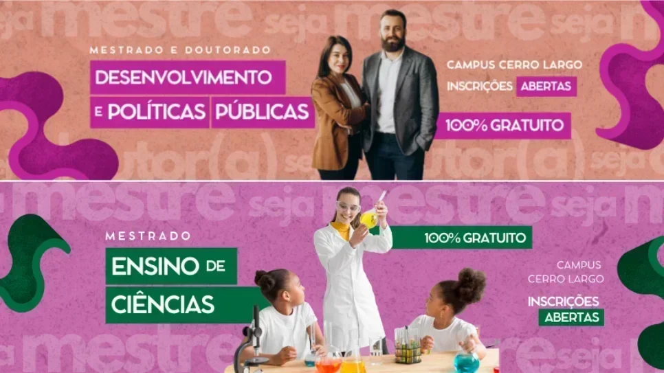 Mestrados e Doutorado do Campus Cerro Largo estão com inscrições abertas