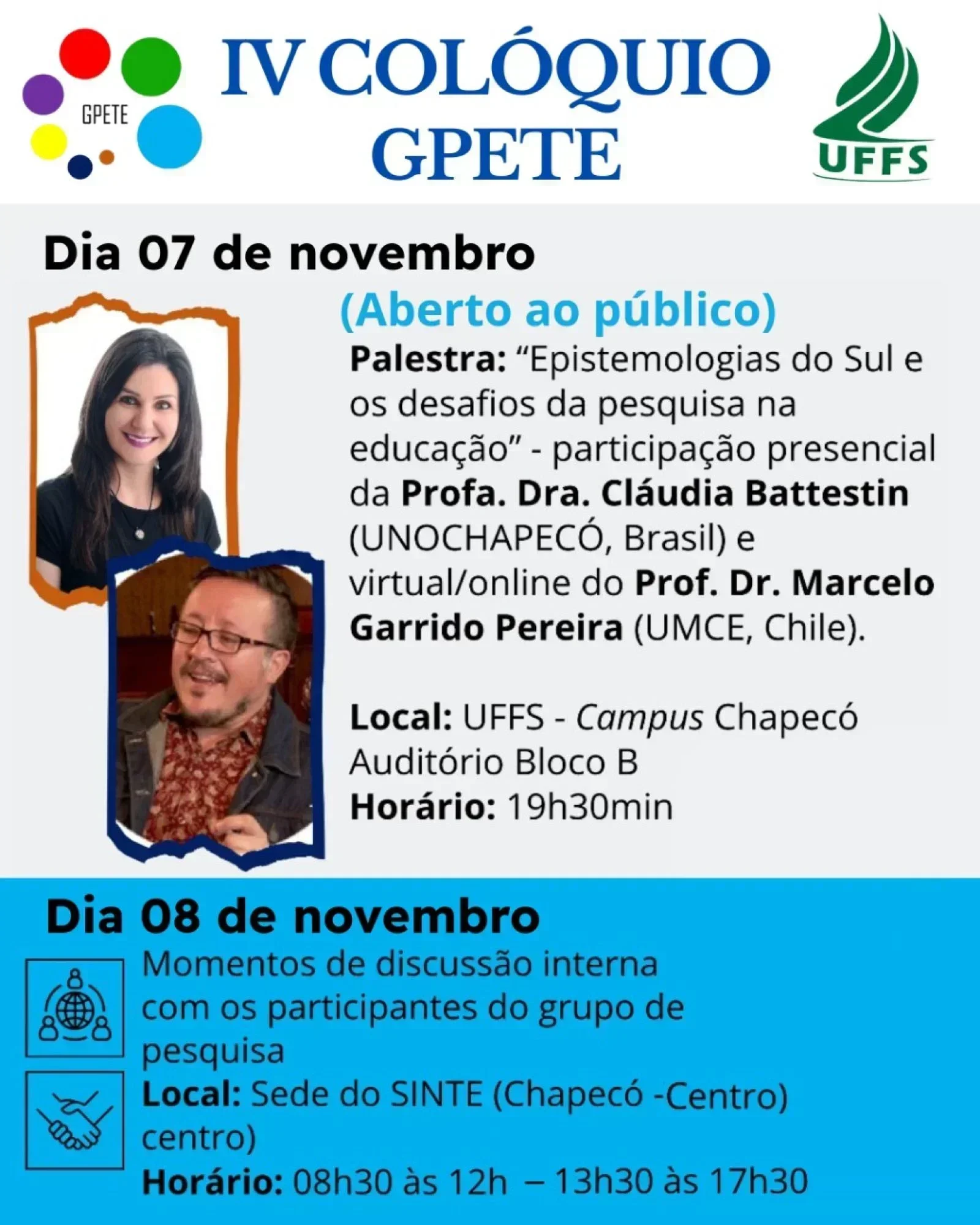 IV Colóquio GPETE-UFFS 2025