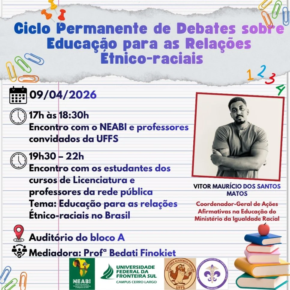 Ciclo Permanente de Debates sobre Educação para as Relações Étnico-Raciais 