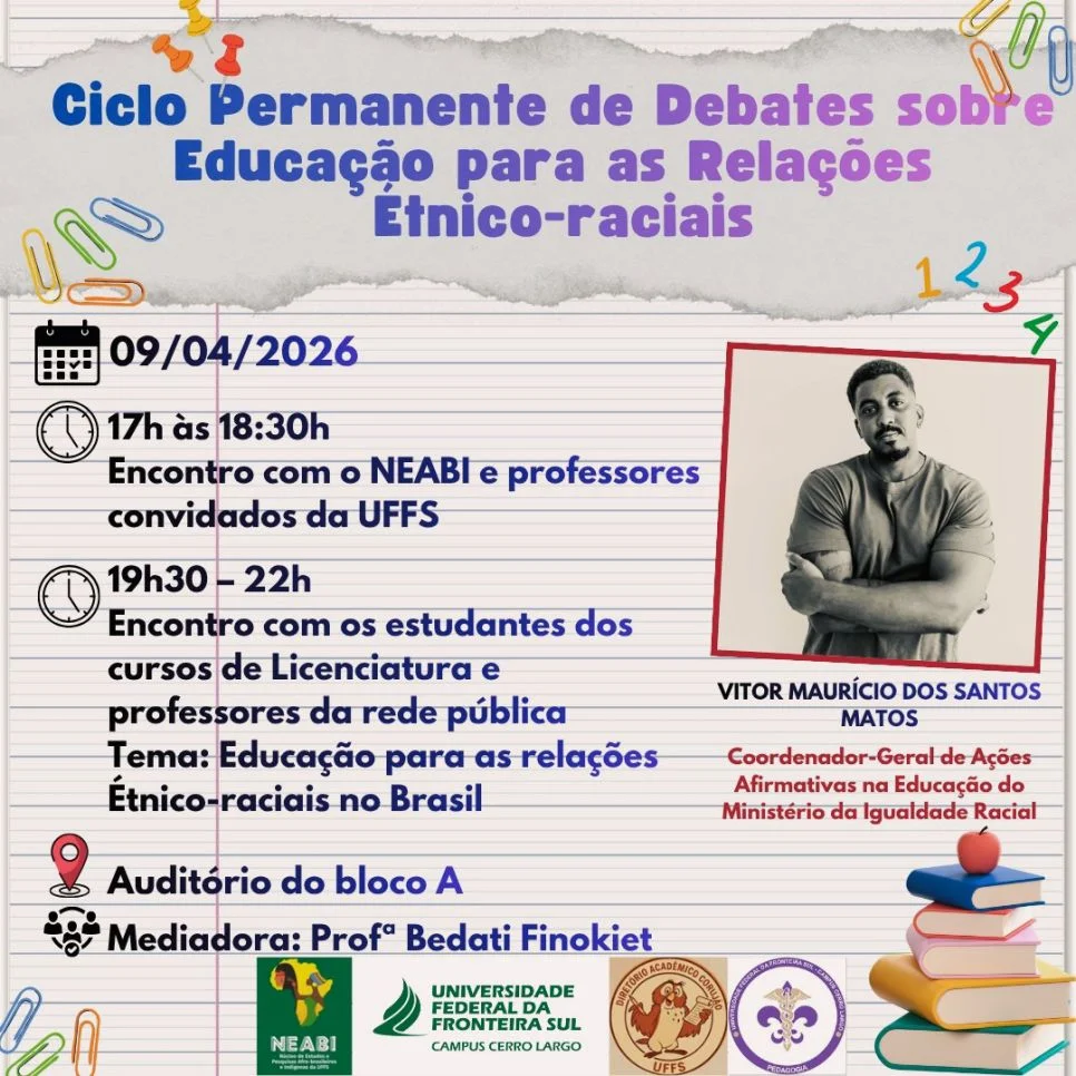  Roda de Conversas: Ministério da Igualdade Racial,  NEABI e Convidados/as