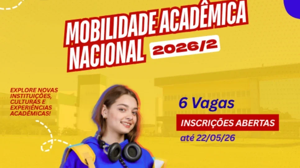 Estudantes podem realizar inscrição para mobilidade acadêmica nacional