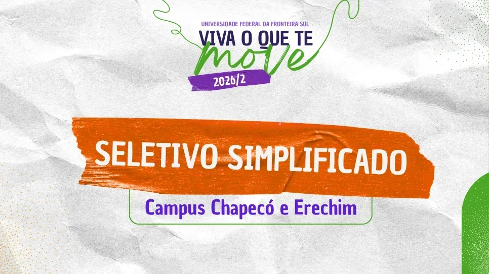 Aberto Processo Seletivo Simplificado para ingresso no semestre 2026.2