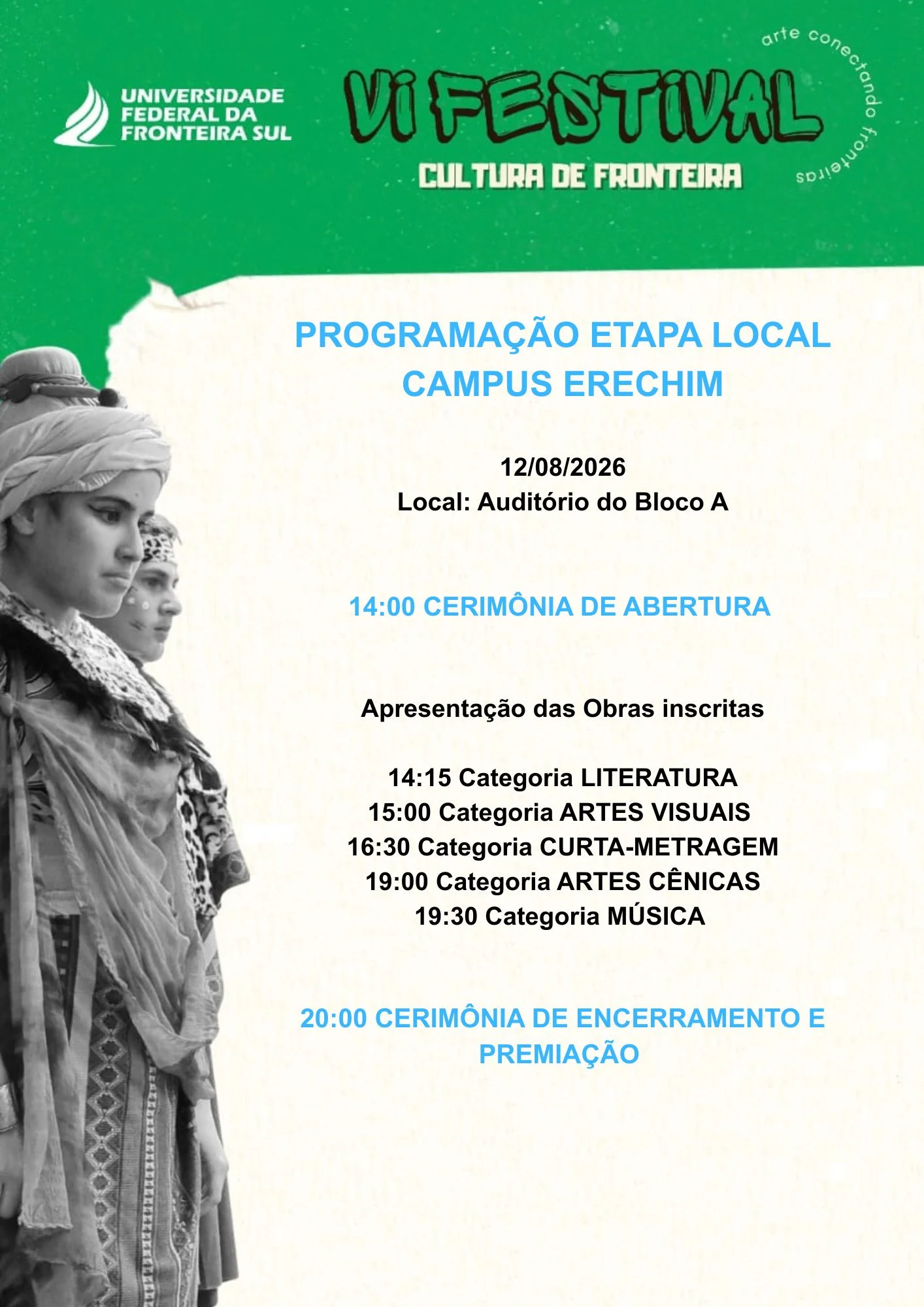 VI Festival Cultura de Fronteira Etapa Local Campus Erechim