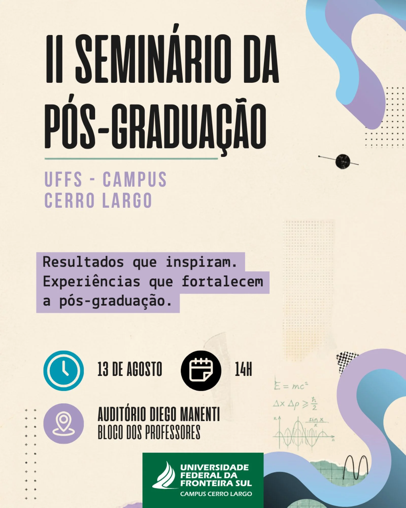 II Seminário da Pós-Graduação, campus Cerro Largo