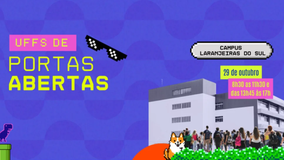 UFFS de Portas Abertas convida escolas e estudantes a conhecer cursos e infraestrutura do Campus Laranjeiras do Sul