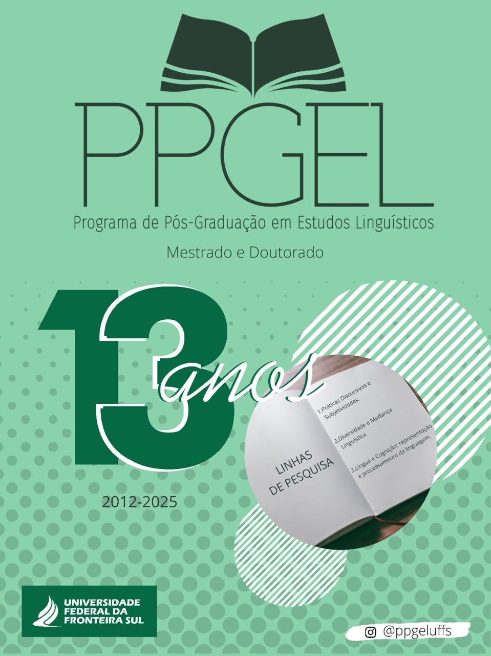Banner comemorativo 10 anos PPGEL